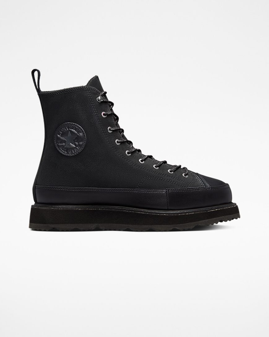 Botas Converse Chuck Taylor Crafted Altas Mujer Negras Rosas | PE P7L0E4